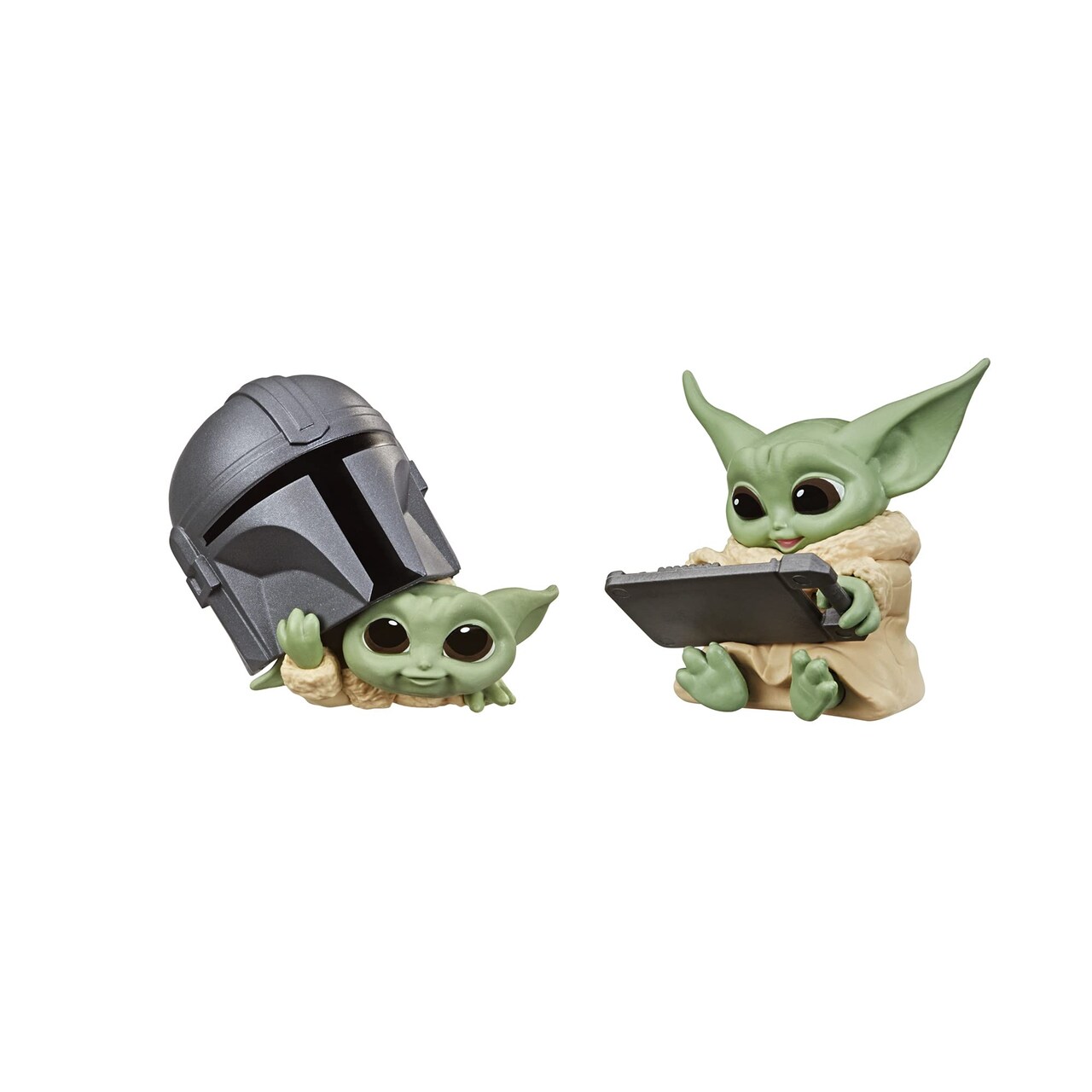 STAR WARS The Bounty Collection Series 3 The Child Figures 2.25-Inch-Scale Helmet Peeking, Datapad Tablet Posed Toys 2-Pack, Ages 4 and Up